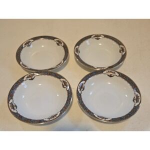 Antique Vintage Rosenthal Bavaria Gimbel Brothers 5" Bowl Set‎ Of 4 Fruit Basket